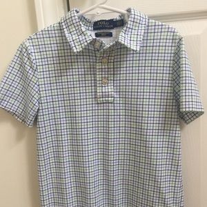 Ralph Lauren polo-feather knit-windowpane check